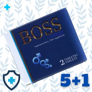 Boss Energy - zestaw tabletek na erekcję 5+1 GRATIS