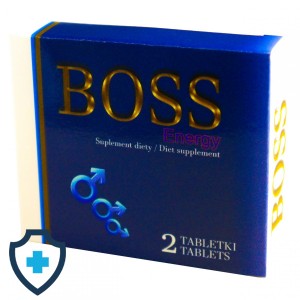 Boss Energy - niebieskie tabletki na mocną erekcję, 2 szt.