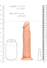 Realistyczne dildo z przyssawką – miękki materiał Skin TPE - 21,5 cm