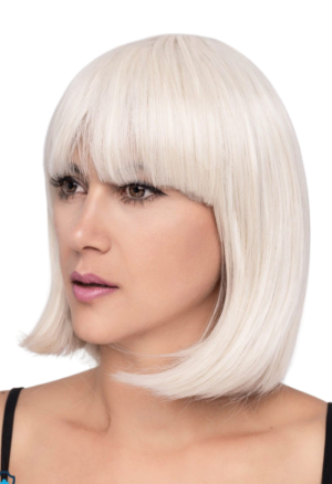Peruka - blond bob z grzywką