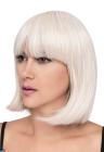Peruka - blond bob z grzywką
