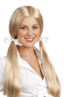 Blond peruka grzecznej uczennicy
