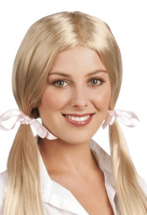 Blond peruka grzecznej...