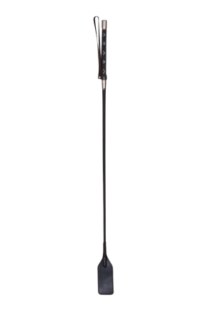 Elegancka, czarna szpicruta do zadawania klapsów