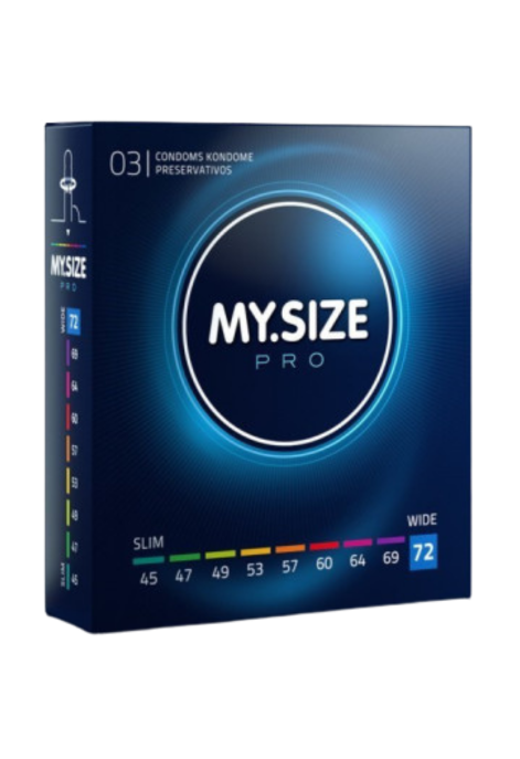 Prezerwatywy  XXL dla obwodu 15-16 cm - 72 mm, 3 sztuki