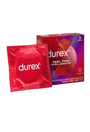 Niezwykle cienkie prezerwatywy Durex Fetherlite Elite, 3 szt.