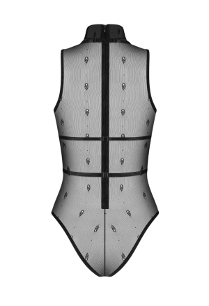 Transparentne body z harnessami – odważny design i nowoczesna zmysłowość