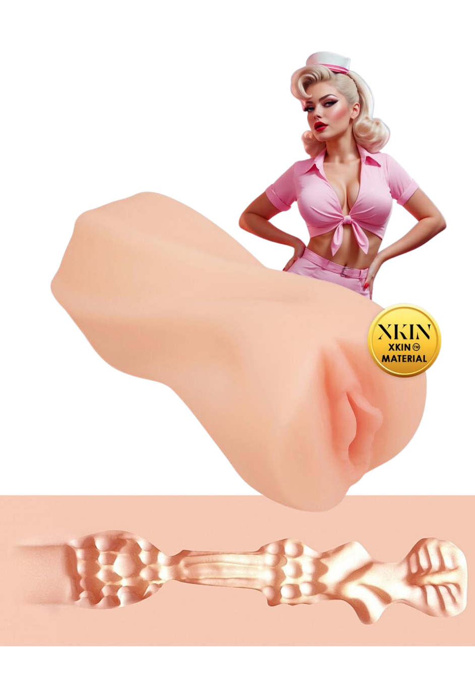 Kelnerka Darla Medium - masturbator z animacją i materiałami 18+