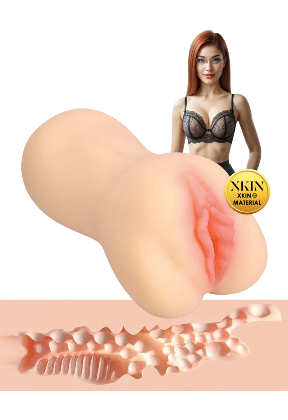 Sekretarka Amber Large - masturbator z animacją i materiałami 18+