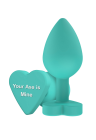 Korek silikonowy z napisem „Your Ass Is Mine” - 8,5 cm