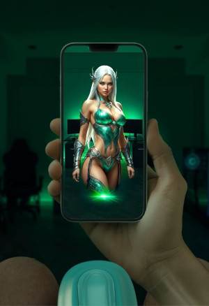 Futurystyczny masturbator z technologią rozszerzającą rzeczywistość - Ayla