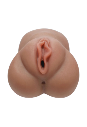 Realistyczny masturbator - wagina kolor ciemny, Large