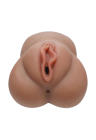 Realistyczny masturbator - wagina kolor ciemny, Large