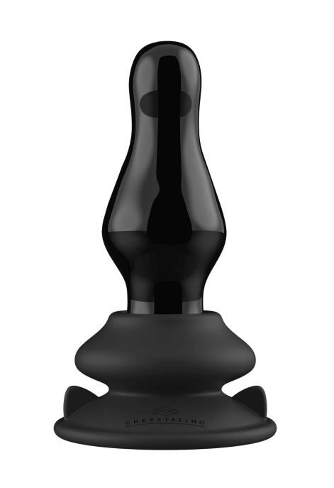 Wibrujące, szklane dildo sterowane pilotem - 11 cm
