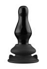 Wibrujące, szklane dildo sterowane pilotem - 11 cm