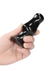 Wibrujące, szklane dildo sterowane pilotem - 11 cm