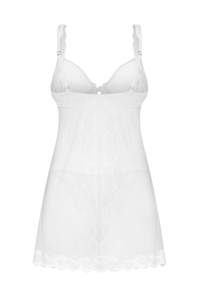 Koronkowy komplet babydoll ze stringami