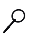 Delikatny silikonowy dilator do precyzyjnej stymulacji - 10,5 cm
