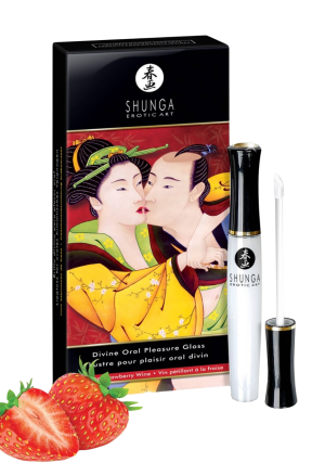 Błyszczyk do ust do stymulacji oralnej truskawkowy 10ml