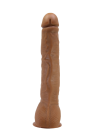 Elastyczne dildo z przyssawką o naturalnym kształcie - 28 cm