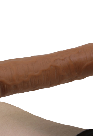 Elastyczne dildo z przyssawką o naturalnym kształcie - 28 cm