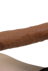 Elastyczne dildo z przyssawką o naturalnym kształcie - 28 cm