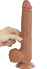 Elastyczne dildo z technologią ruchomej skóry - 22,5 cm