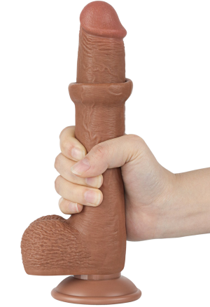 Elastyczne dildo z technologią ruchomej skóry - 22,5 cm