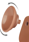 Elastyczne dildo z technologią ruchomej skóry - 22,5 cm