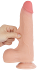 Realistyczne dildo z technologią ruchomej skóry - 22 cm