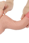 Realistyczne dildo z technologią ruchomej skóry - 22 cm