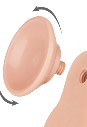 Realistyczne dildo z technologią ruchomej skóry - 22 cm