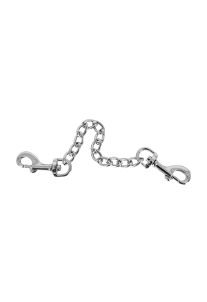 Metalowy łańcuszek z karabińczykami na obu końcach - 15 cm