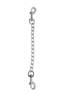 Metalowy łańcuszek z karabińczykami na obu końcach - 15 cm