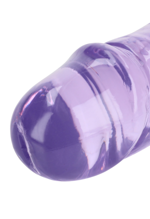 Elastyczne podwójne dildo transparentne - 34 cm