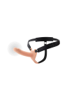 Puste dildo z uprzężą, wibracjami i zdalnym sterowaniem