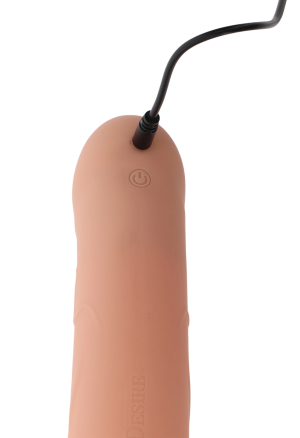 Puste dildo z uprzężą, wibracjami i zdalnym sterowaniem