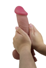 Realistyczne duże dildo z przyssawką i elastycznym rdzeniem