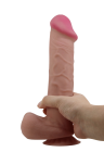 Realistyczne duże dildo z przyssawką i elastycznym rdzeniem