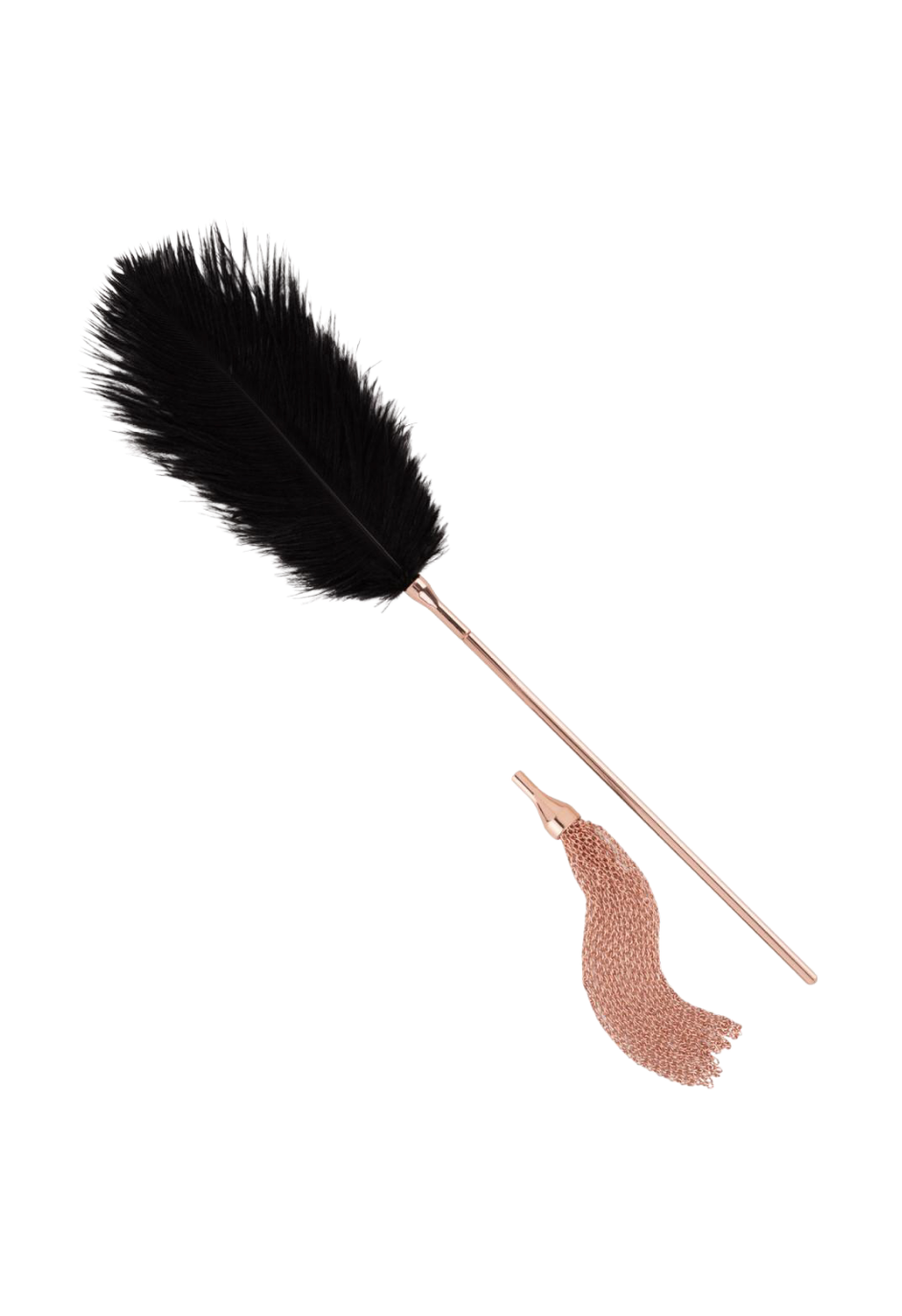 Piórko do pieszczot i pejcz 2w1 rose gold | Erotic Med