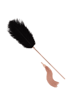 Piórko do pieszczot i pejcz 2w1 rose gold | Erotic Med
