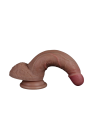 Realistyczne dildo z dwuwarstwowego silikonu platynowego - 18,5 cm