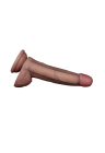 Realistyczne dildo z dwuwarstwowego silikonu platynowego - 18,5 cm
