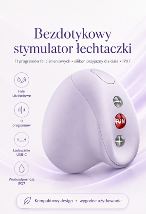 Bezdotykowy stymulator łechtaczki z falami ciśnieniowymi
