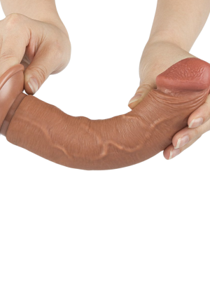 Realistyczne Dildo z Ruchomą Skórą 20 cm | Erotic Med
