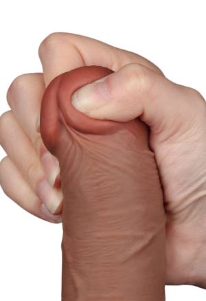Realistyczne Dildo z Ruchomą Skórą 20 cm | Erotic Med