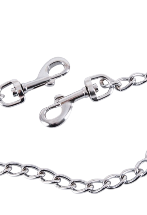 Metalowy Łańcuch BDSM z Karabińczykami 50 cm | Erotic Med