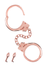 Metalowe Kajdanki BDSM Rose Gold | Erotic Med