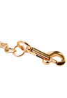 Złota Smycz BDSM ze Skórzanym Uchwytem | Erotic Med