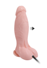Pompowane Dildo z Przyssawką 19 cm | Erotic Med